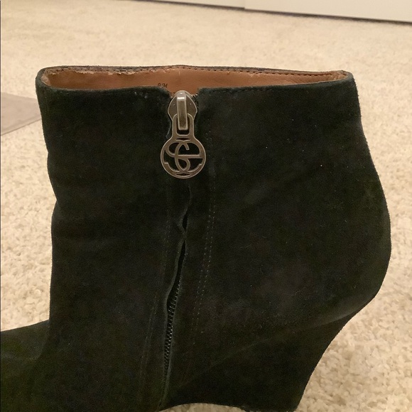 Sam Edelman wedged black heel boots - Picture 3 of 5